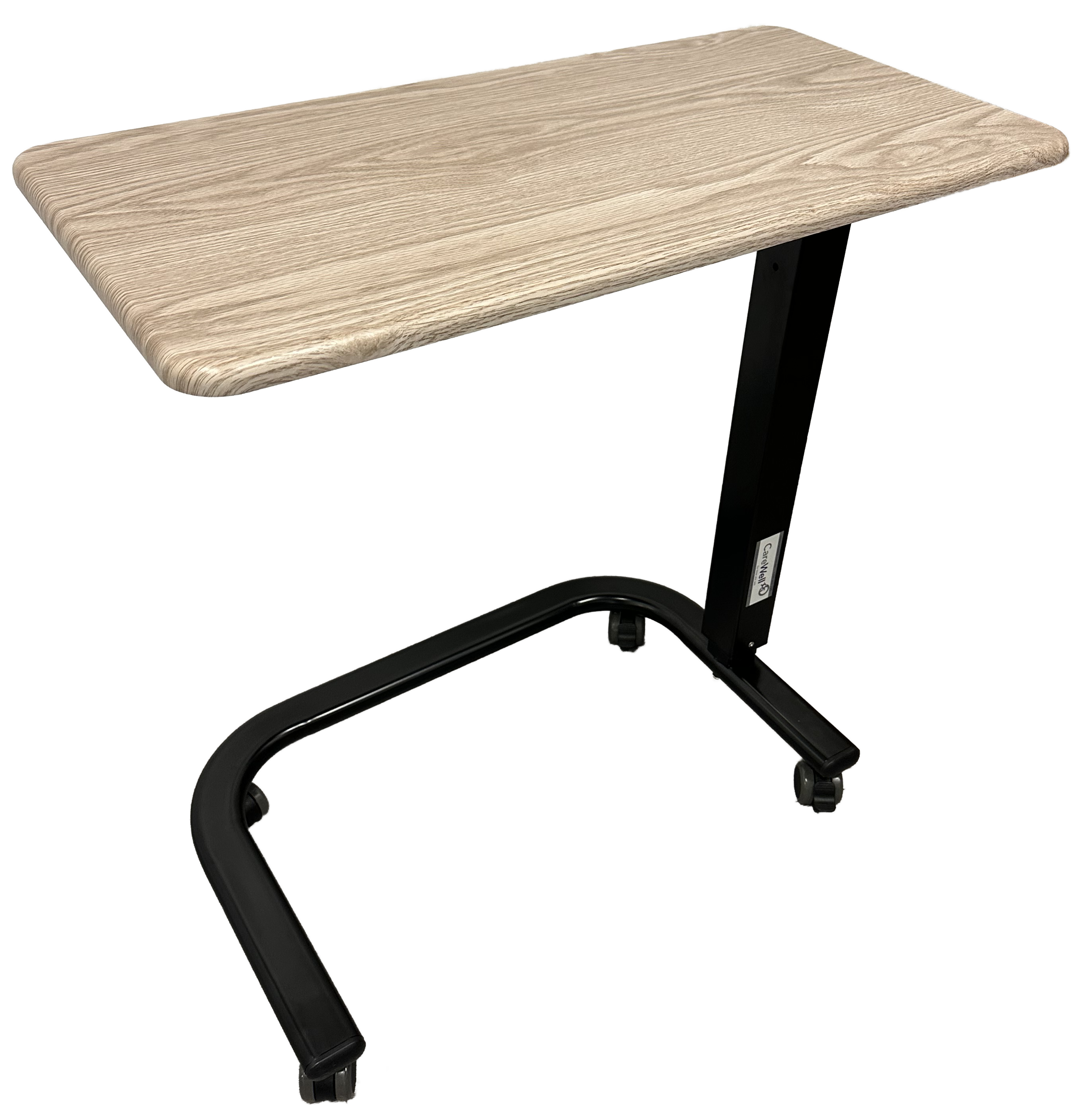 Medical Furniture | Over-Bed Tables | SmoothLift | Frame | Black w/ Avignon Grey lid