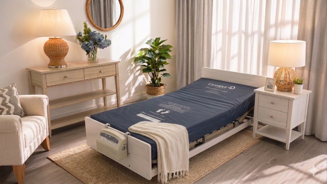 Alternating Mattresses | Full Replacement | Legacy 26 | King Single | Air Mattress with Foam Underlay and Pump