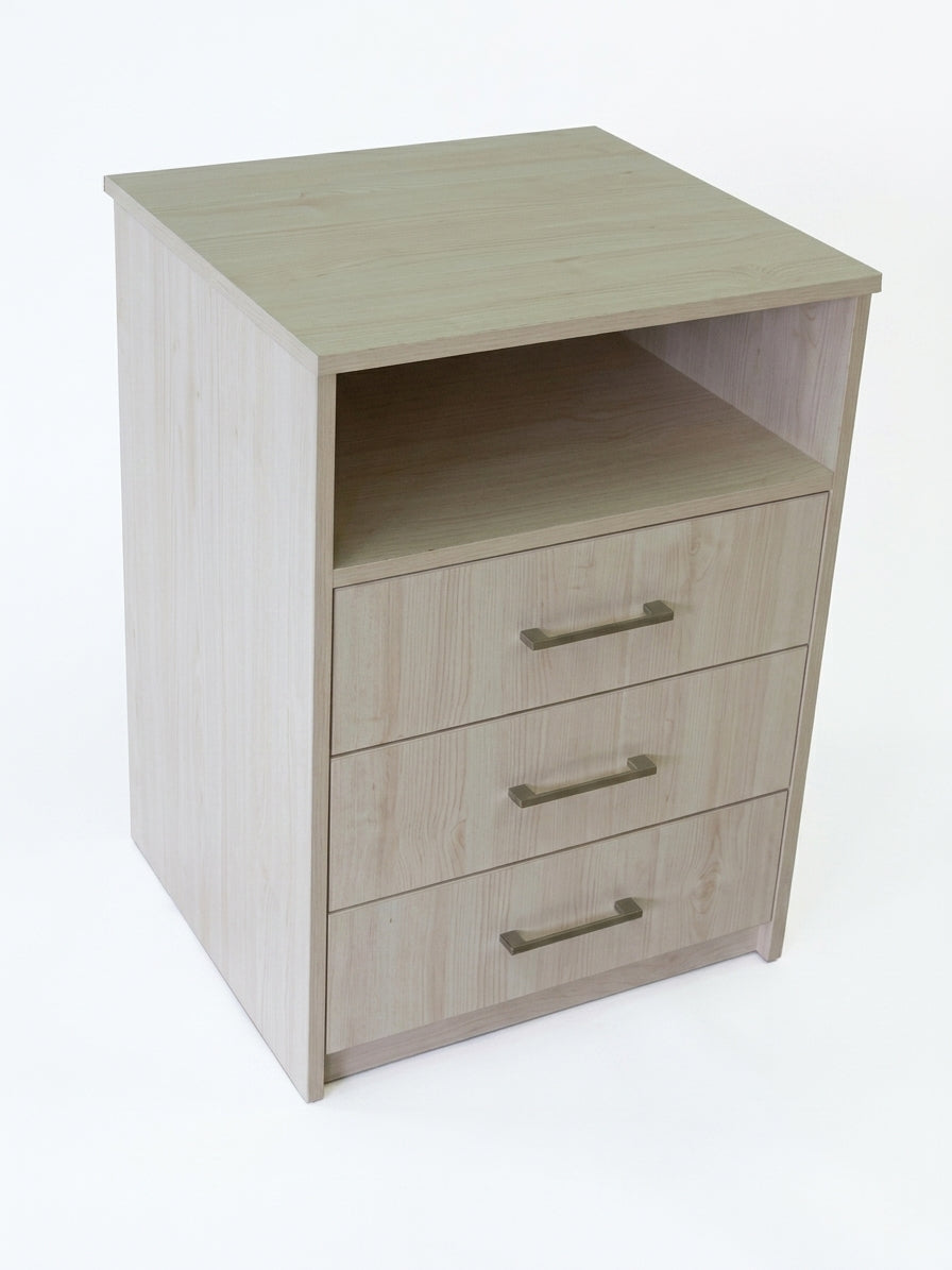 Hyacinth | 3 Drawer & Shelf Bedside