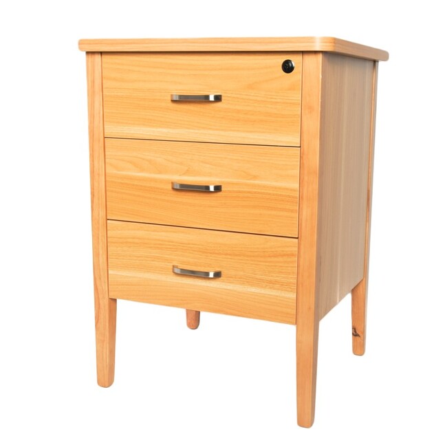 Medical Furniture | Bedsides Tables | Marigold | Soft close drawers | Polytec Beech Colour