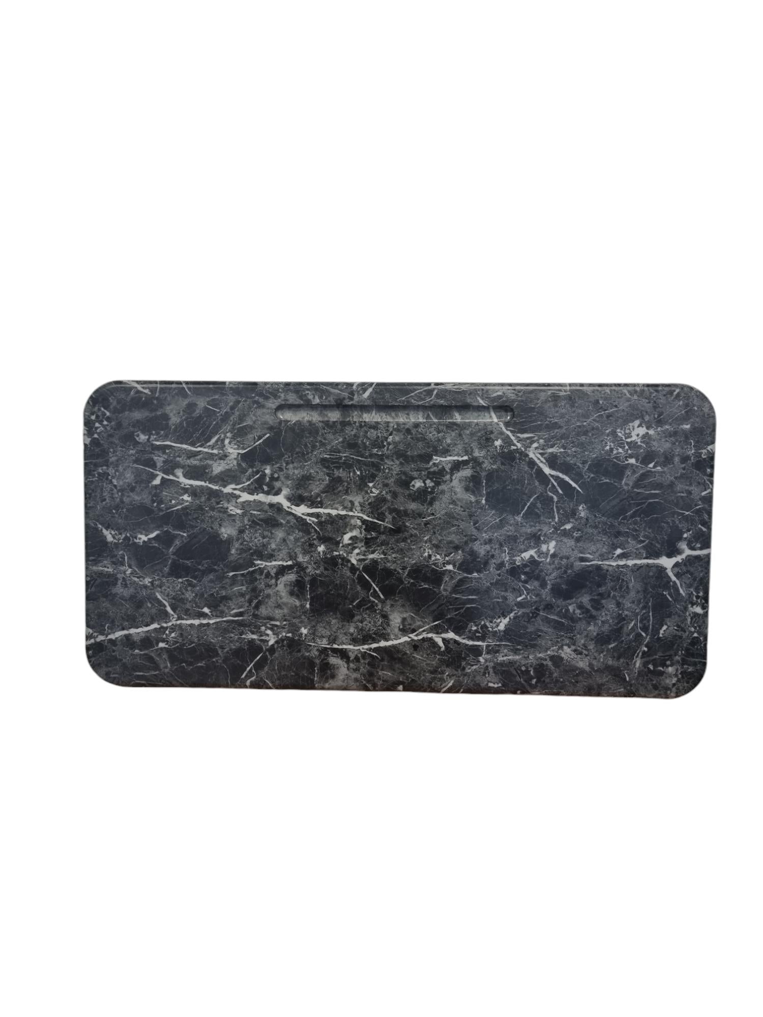 Medical Furniture | Over-Bed Table Tops | w/ mobile phone holder | Black Marble Effect