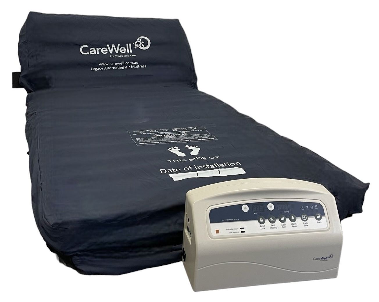 Alternating Mattresses | Overlays | Legacy 15 | King Single | Overlay Air Mattress with Pump