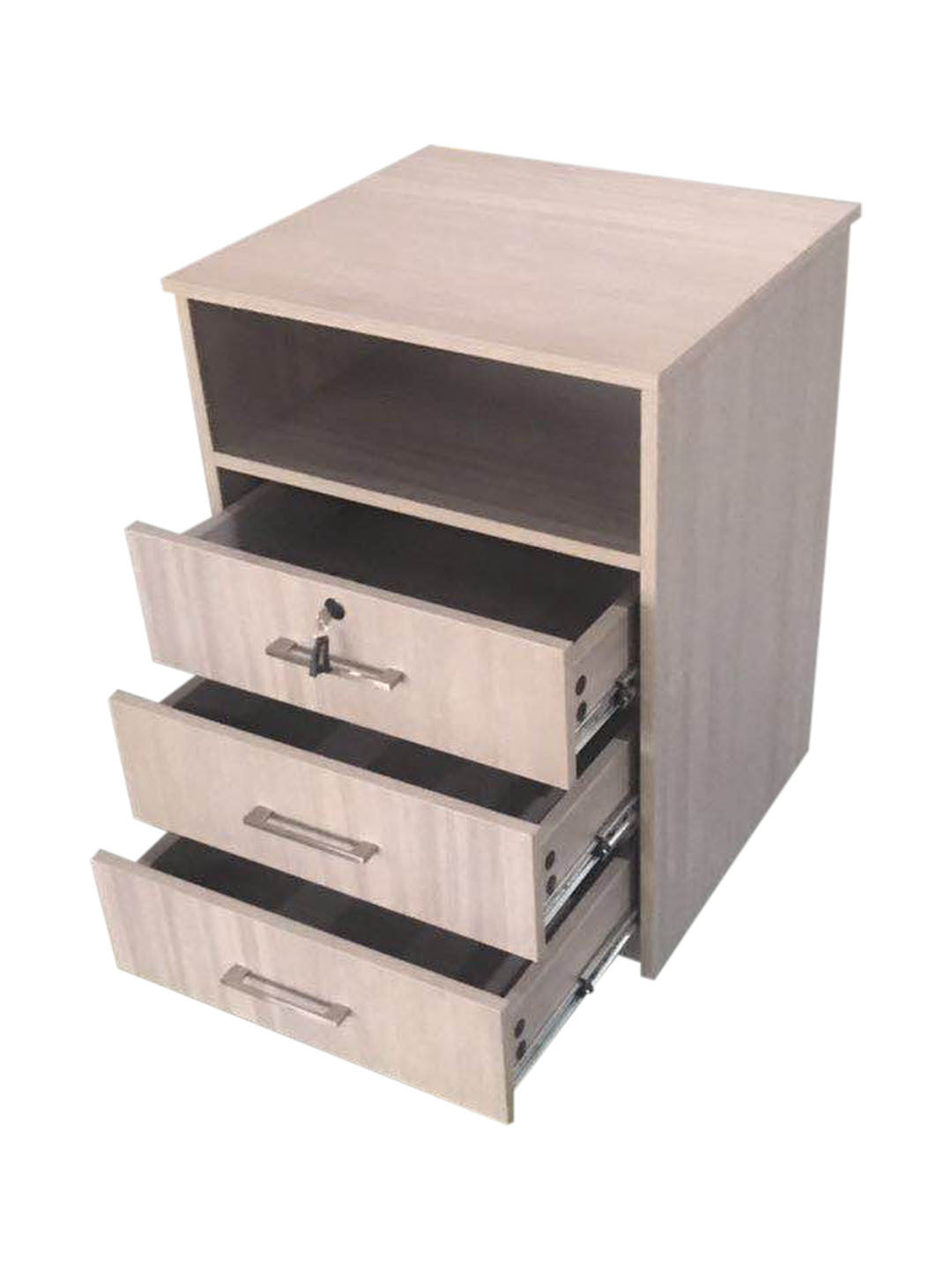 Bedsides Tables | Hyacinth | 3 Drawer & Shelf Bedside | Avignon Walnut